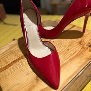 Jessica Simpson Red High Heels Stiletto Pumps